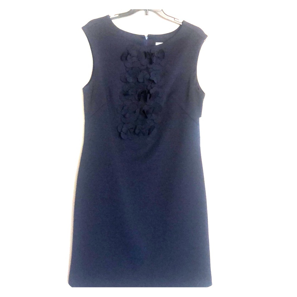 Blue dress with beautiful floral accent